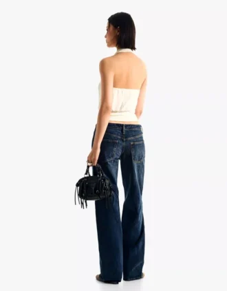 Low-Rise Straight-Leg Jeans – Pants