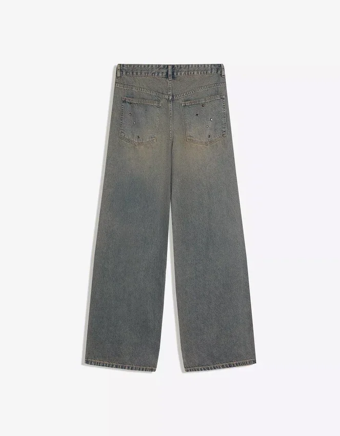 Low-Rise Studded Boyfriend Jeans Low-Rise Studded Boyfriend Jeans
