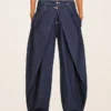 Low-Rise Twisted Balloon Fit Jeans – Pants Low-Rise Twisted Balloon Fit Jeans – Pants