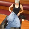 Low-Rise Wide-Leg Barrel Jeans with Front Buttons Low-Rise Wide-Leg Barrel Jeans with Front Buttons