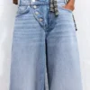 Low-Rise Wide-Leg Barrel Jeans with Front Buttons – Pants Low-Rise Wide-Leg Barrel Jeans with Front Buttons – Pants