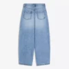 Low-Rise Wide-Leg Barrel Jeans with Front Buttons – Pants Low-Rise Wide-Leg Barrel Jeans with Front Buttons – Pants