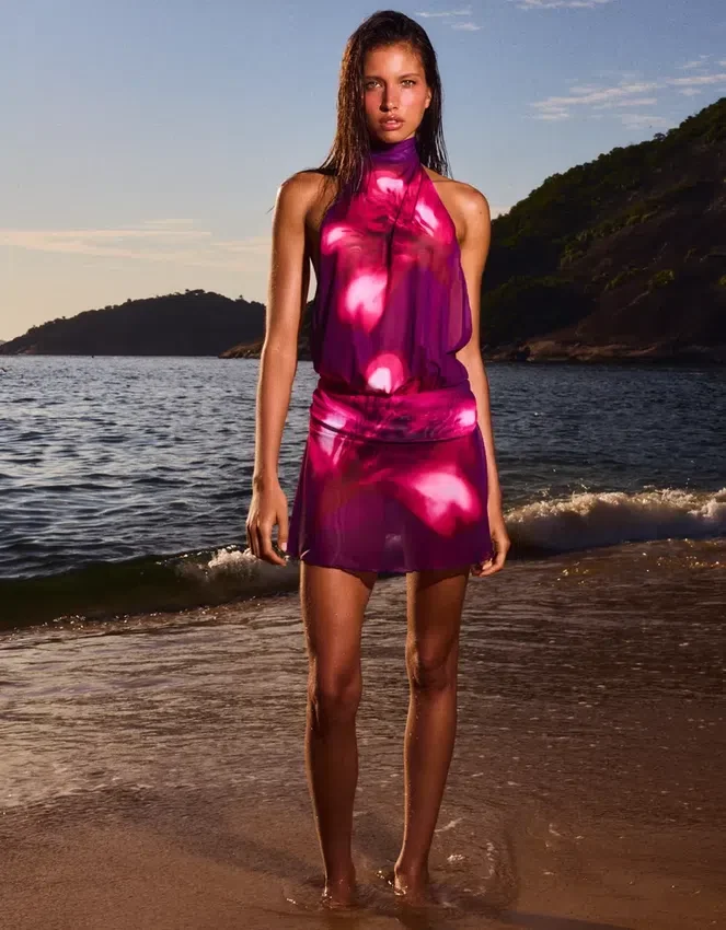 Mesh Dress with Open Back Mesh Dress with Open Back