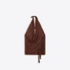 Metallic Thread Draped Halter Top