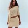 Metallic Thread Mini Skirt – Women