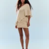 Metallic Thread Mini Skirt – Women