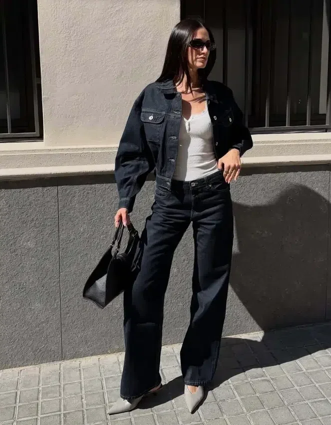 Cropped Balloon Denim Jacket – Jackets and Trench Cropped Balloon Denim Jacket – Jackets and Trench