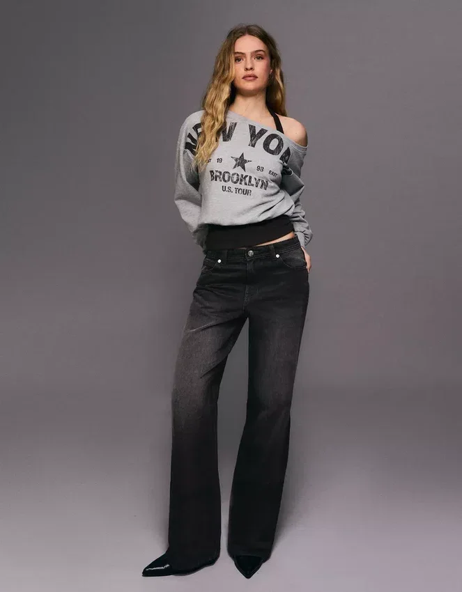 Mid Rise Baggy Jeans – Pants Mid Rise Baggy Jeans – Pants