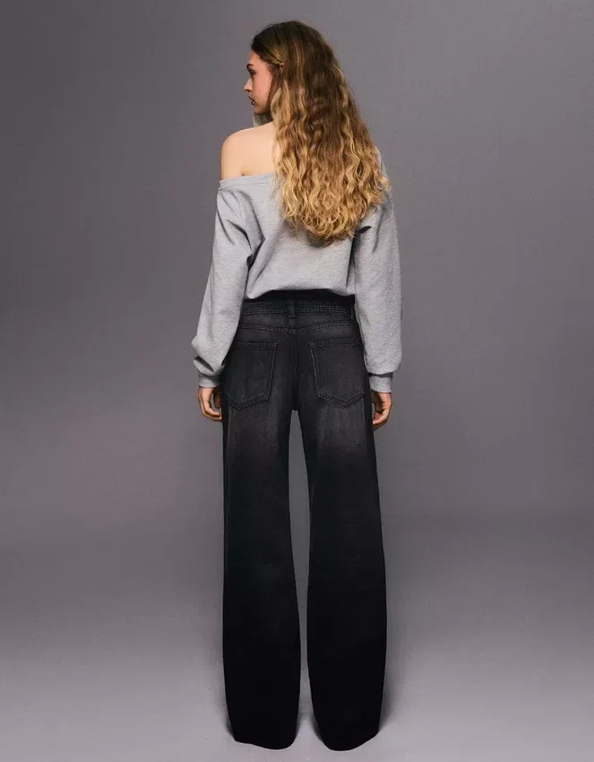 Mid Rise Baggy Jeans – Pants Mid Rise Baggy Jeans – Pants