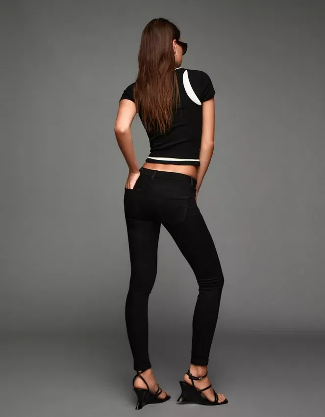 Mid-Rise Push-Up Skinny Jeans – Pants Mid-Rise Push-Up Skinny Jeans – Pants
