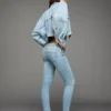 Mid-Rise Push-Up Skinny Jeans – Pants