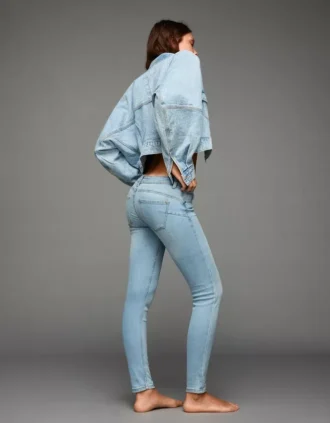 Mid-Rise Push-Up Skinny Jeans – Pants
