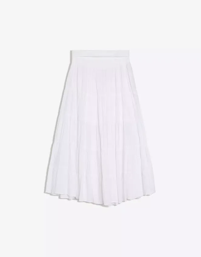 Midi Skirt with Fold-Over Waist Midi Skirt with Fold-Over Waist