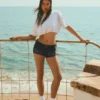 Mini Denim Shorts – Denim Mini Denim Shorts – Denim
