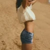 Mini Denim Shorts – Denim Mini Denim Shorts – Denim