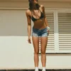 Mini Denim Shorts – Denim Mini Denim Shorts – Denim