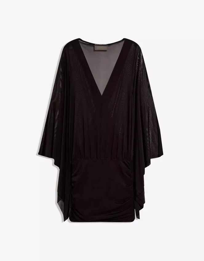 Mini Dress with Cape Sleeves Mini Dress with Cape Sleeves