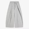 Neoprene Effect Wide-Leg Trousers with Stoppers – #Bershkastyle – Women Neoprene Effect Wide-Leg Trousers with Stoppers – #Bershkastyle – Women