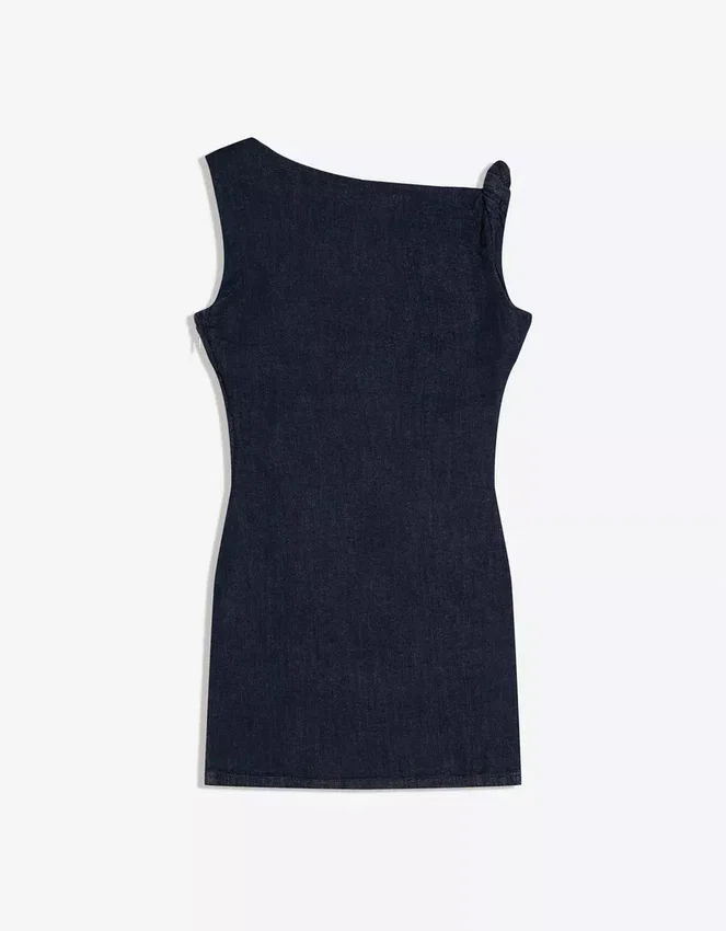 Off-Shoulder Denim Mini Dress – Dresses and Jumpsuits Off-Shoulder Denim Mini Dress – Dresses and Jumpsuits