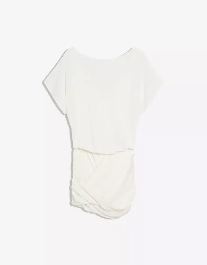Open-Back Dress with Draped Skirt Open-Back Dress with Draped Skirt