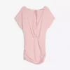 Open-Back Dress with Draped Skirt Open-Back Dress with Draped Skirt