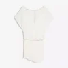 Open-Back Dress with Draped Skirt Open-Back Dress with Draped Skirt