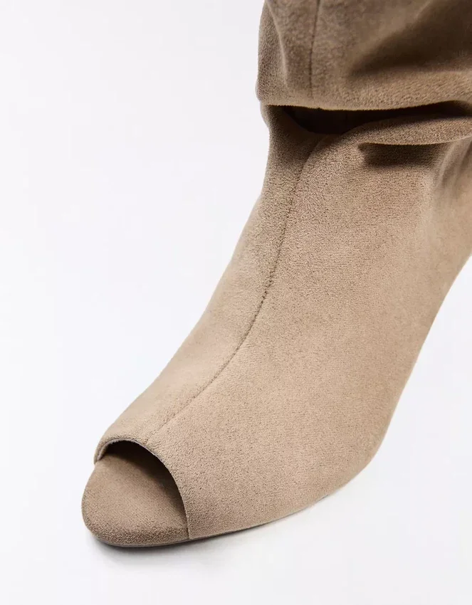Open Kitten-Heel Boots – Boots and Ankle Boots Open Kitten-Heel Boots – Boots and Ankle Boots