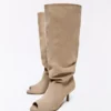 Open Kitten-Heel Boots – Boots and Ankle Boots Open Kitten-Heel Boots – Boots and Ankle Boots