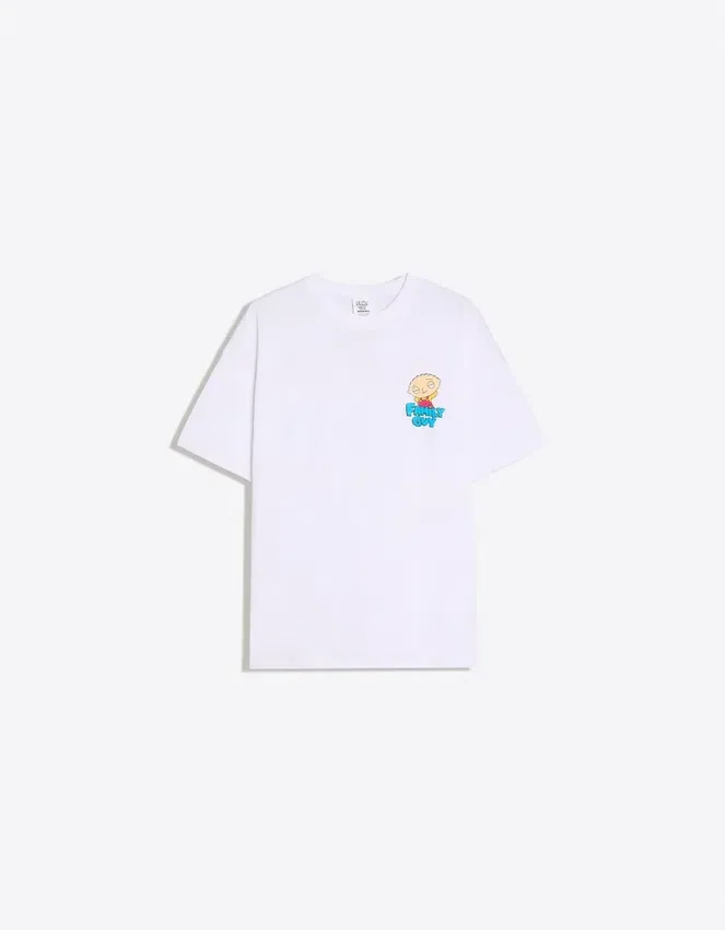 Oversize Family Guy Print T-Shirt Oversize Family Guy Print T-Shirt
