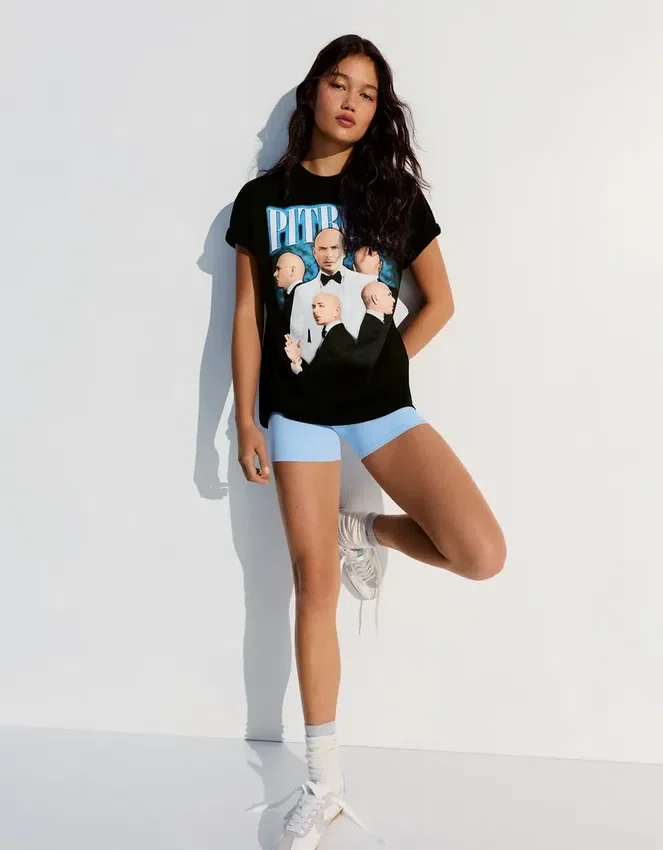 Oversize Print Pitbull T-Shirt Oversize Print Pitbull T-Shirt