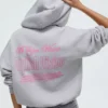 Oversize Printed Zip-Up Hoodie