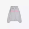 Oversize Printed Zip-Up Hoodie
