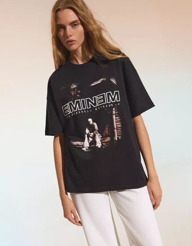 Oversize Short Sleeve Eminem T-Shirt Oversize Short Sleeve Eminem T-Shirt
