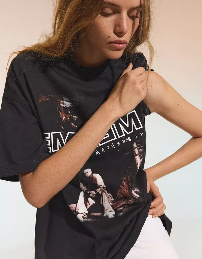 Oversize Short Sleeve Eminem T-Shirt Oversize Short Sleeve Eminem T-Shirt