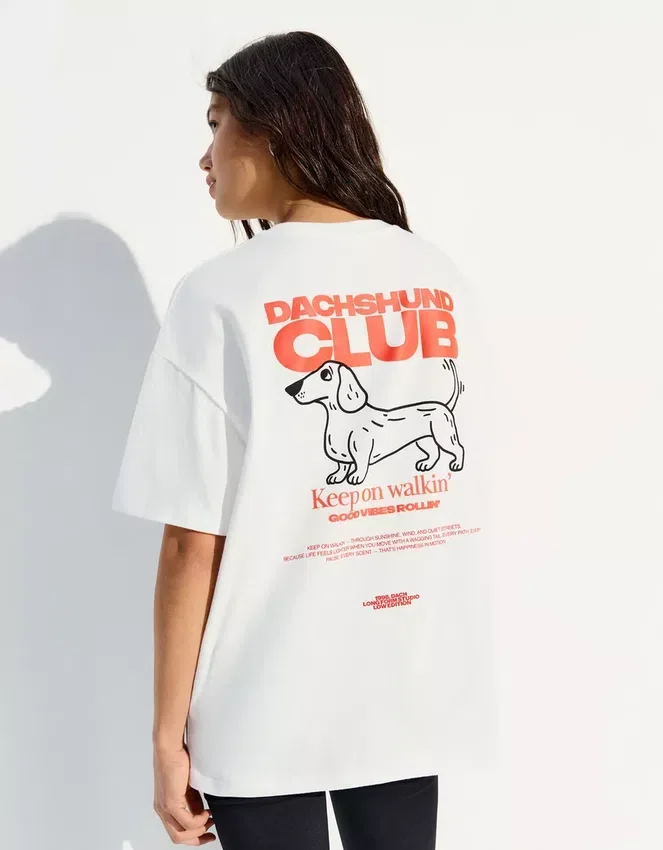 Oversize Short Sleeve Printed T-Shirt – Women Oversize Short Sleeve Printed T-Shirt – Women