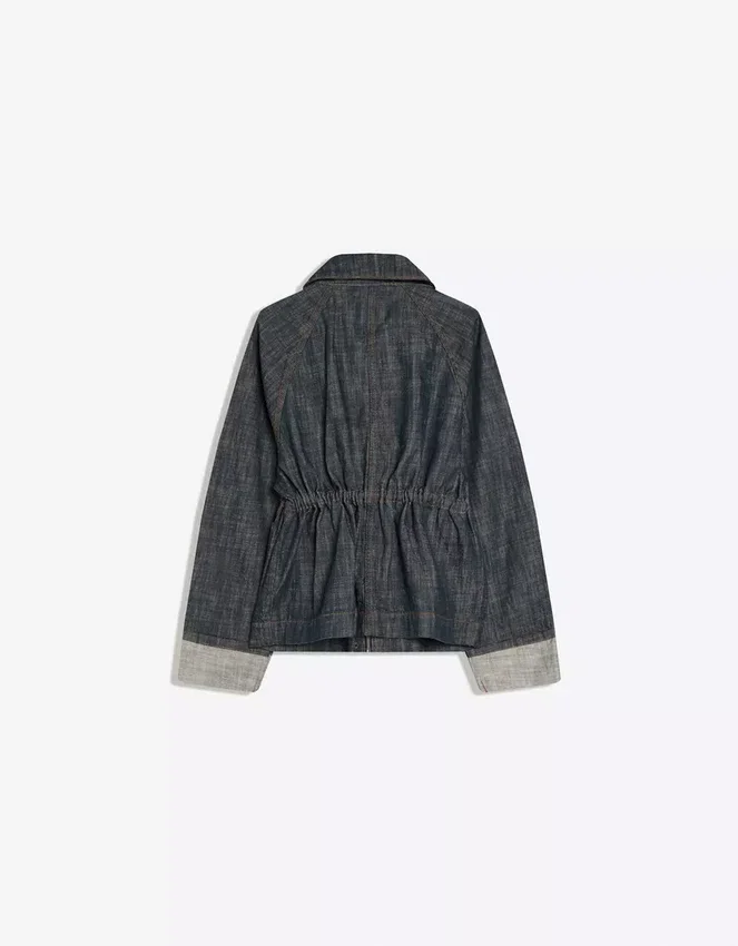 Oversize Textured Denim Jacket Oversize Textured Denim Jacket