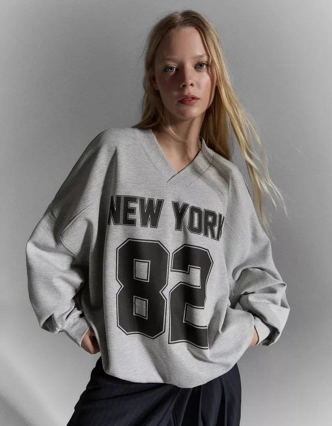 Oversized Printed Sweatshirt Oversized Printed Sweatshirt