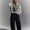 Oversized Printed Sweatshirt Oversized Printed Sweatshirt