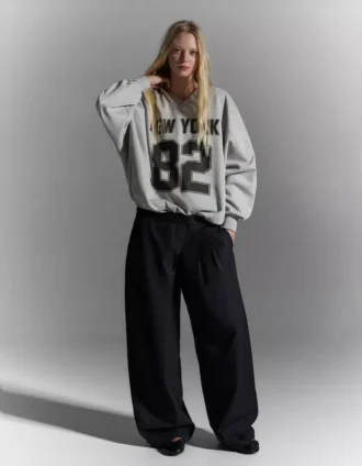 Oversized Printed Sweatshirt