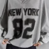 Oversized Printed Sweatshirt Oversized Printed Sweatshirt