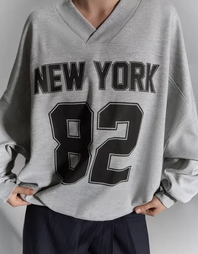 Oversized Printed Sweatshirt Oversized Printed Sweatshirt