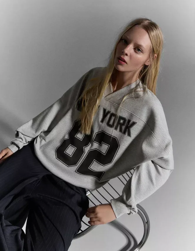 Oversized Printed Sweatshirt Oversized Printed Sweatshirt