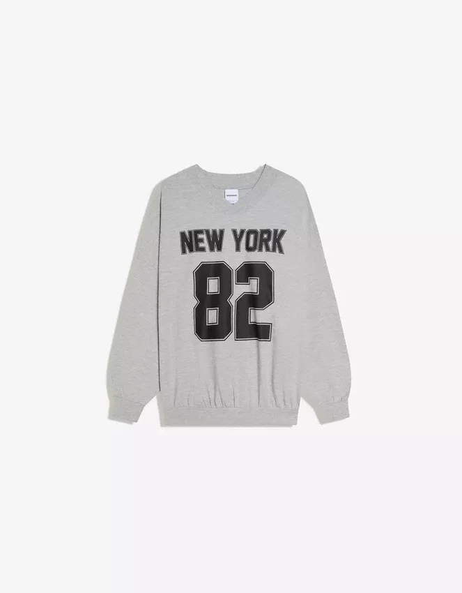 Oversized Printed Sweatshirt Oversized Printed Sweatshirt