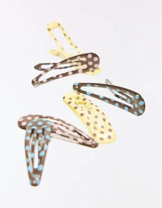 Pack of Polka Dot Hair Clips