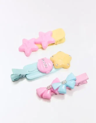 Pack of Polly Pocket Fur Clips