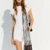 Paisley Fringed Scarf