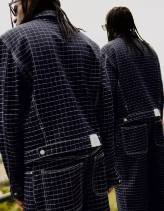 Plaid Denim Jacket