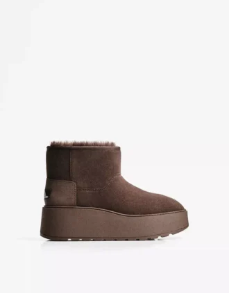 Platform Ankle Boots with Fur Lining – Shoes