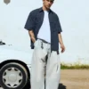 Pleated Barrel Jeans – Jeans – Men Pleated Barrel Jeans – Jeans – Men