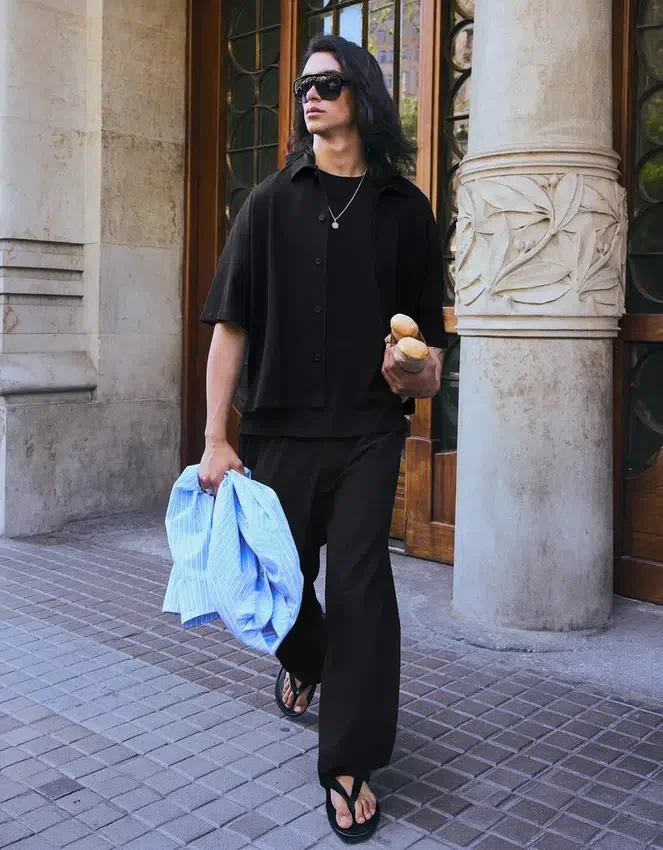 Pleated Super Baggy Semi-Jogger Trousers – Pants Pleated Super Baggy Semi-Jogger Trousers – Pants